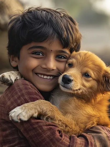 A heartwarming story for Children's Day. A group of schoolchildren in India pool their money to buy biscuits for a shivering stray pup, showing that kindness is the greatest gift.
