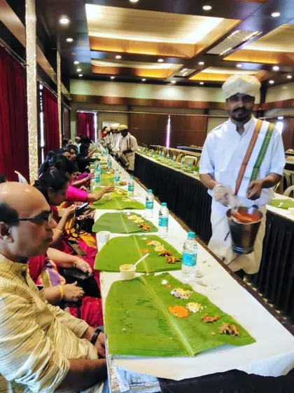 My roots are in traditional Karnataka catering. I take great pride in serving an authentic 'Ele Oota' on a fresh banana leaf, a true taste of our rich culinary heritage.