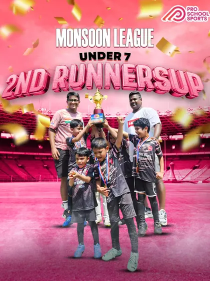 Our Under-7 team finished as 2nd runners-up in the Monsoon League. We are so proud of our youngest players for their fearless performance.