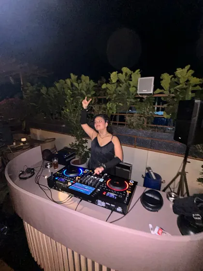 Taking a moment at Ministry of Beer, Goa. Rooftop gigs have a special kind of vibe that I absolutely love.