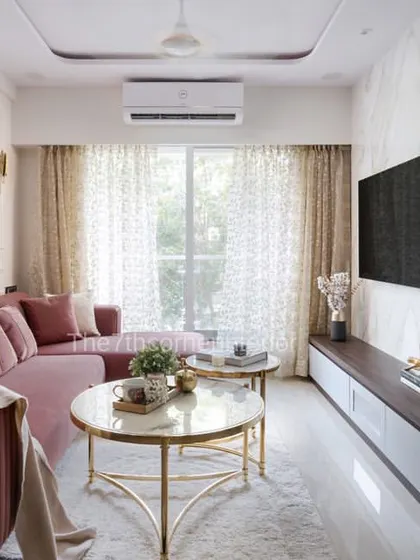The final living room of 'The Adobe' project, perfectly matching the 3D render. This showcases my promise of honest delivery and high-quality execution.
