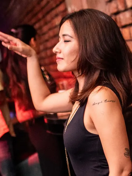 A guest lost in the music at Roxy, Kolkata. The City of Joy always brings an amazing, positive energy to the dance floor.