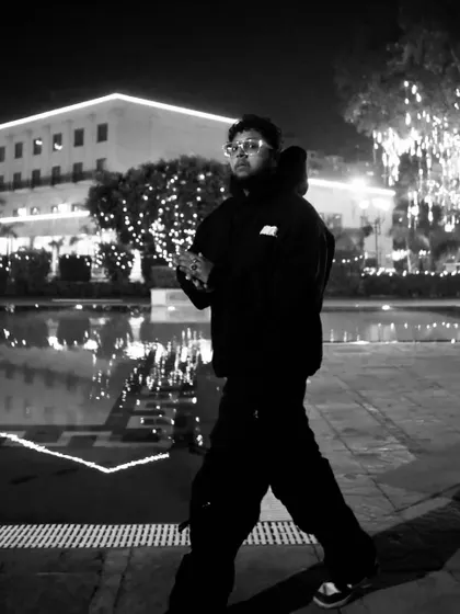 Walking by the lights. The journey is long but the path is bright.