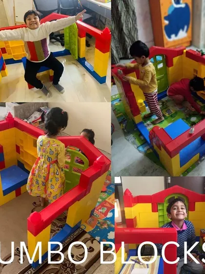 Build a fort, a castle, or a secret clubhouse with these jumbo building blocks. These life-sized blocks are perfect for imaginative construction play and developing spatial awareness and teamwork skills.