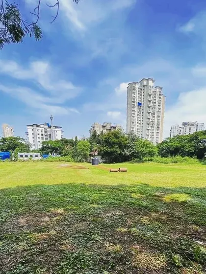 A beautiful day at our home ground in Kharghar. The lush green outfield and well-maintained pitches are ready for a new season of cricket.