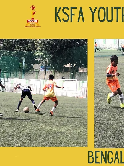 Our U-11 team in action during their YPL match against Shubodhaya FC, demonstrating their developing skills and teamwork.