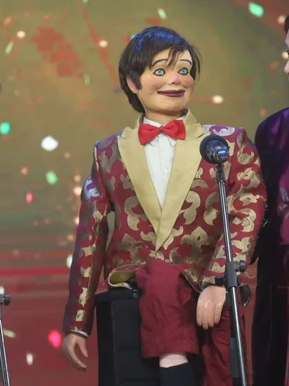 Another view of my parents' performance, a masterclass in traditional ventriloquism and comedic timing.