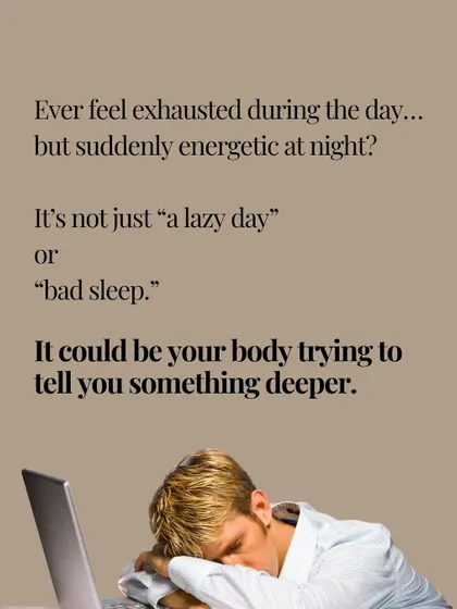 Feeling exhausted during the day but wired at night? This isn't just a "lazy day." It could be your body signaling a deeper hormonal imbalance.