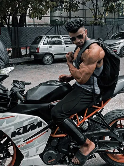 Adrenaline pumper. A shot with my bike, combining the fitness lifestyle with a passion for speed and power.