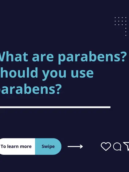 This series answers the question: What are parabens and should you use them? Swipe to learn more about these common preservatives.