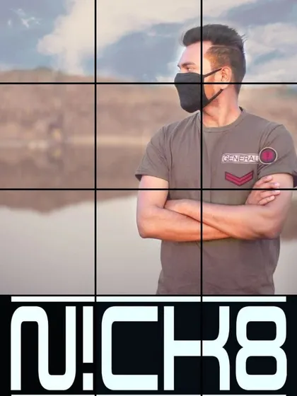 A creative graphic with my DJ name, Nick8. A teaser for what's to come, always loading the next big thing.