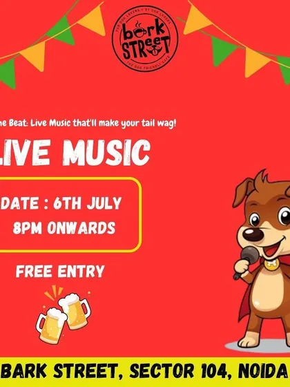 Bark to the Beat! Another one of our popular live music nights with free entry for a tail-wagging good time.