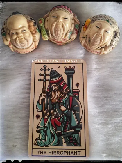 This is the March TarotScope reading for The Hierophant. This card is about tradition, mentorship, and spiritual wisdom. It's a month for learning, gaining knowledge, and seeking guidance from trusted sources.