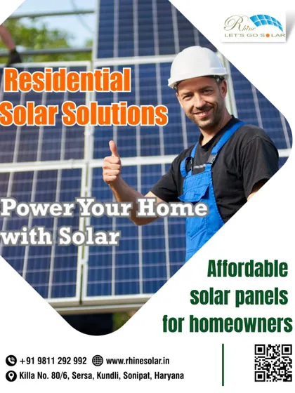 This poster features a smiling technician, representing our commitment to providing affordable and reliable residential solar solutions. I want to empower every homeowner to power their home with solar.