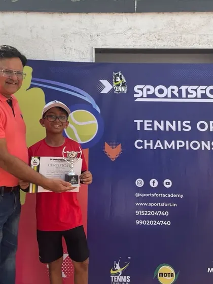 Tavish Lohia reaches the finals of the U-12 category at the prestigious SportsFort Tennis Open Championship, powered by the MDTA.