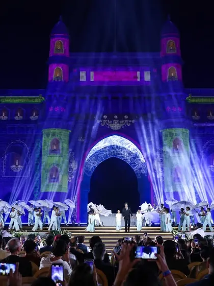 We had the honour of transforming the iconic Gateway of India for the Global Peace Honours. This image showcases the intricate projection mapping we designed, turning a national monument into a canvas for a powerful story of remembrance and peace.