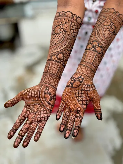 A straight-on shot, highlighting the symmetry and the delicate line work.