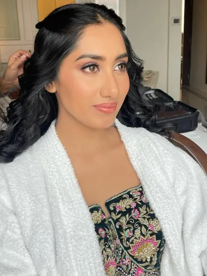 A throwback to this client's beautiful engagement look, captured during the getting-ready process.
