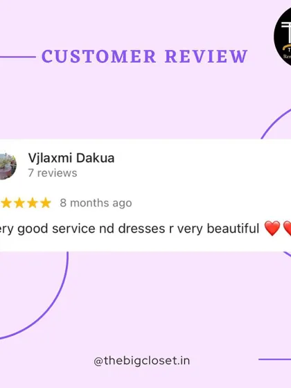 "Very good service and dresses are very beautiful." Short, sweet, and it means the world to me! Thank you to my lovely client for this 5-star review.