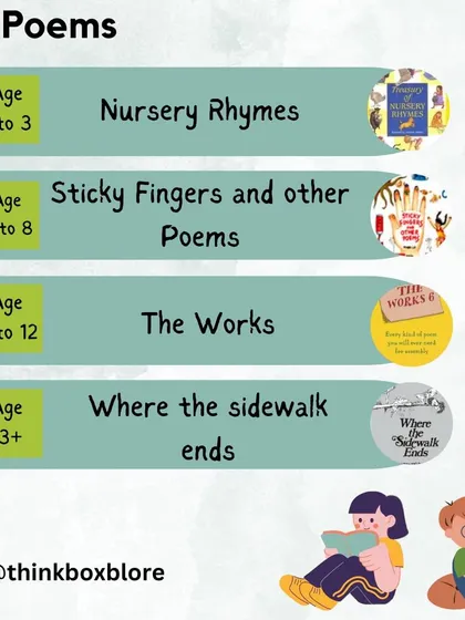 Our guide to poetry includes recommendations for all ages. From classic nursery rhymes for toddlers to the thoughtful poems of Shel Silverstein for teens, there is beauty and wonder to be found in poetry.