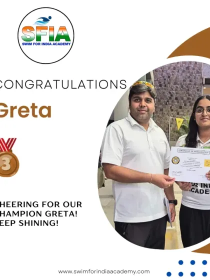 Celebrating Greta's bronze medal win. Every podium finish is a milestone, and we are incredibly proud of her achievement and the progress she continues to make.