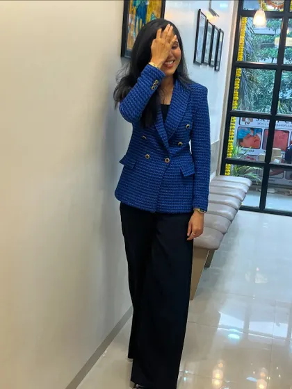 A candid moment of joy during our clinic's inauguration. My passion for dermatology and helping patients regain their confidence is what drives me every single day.