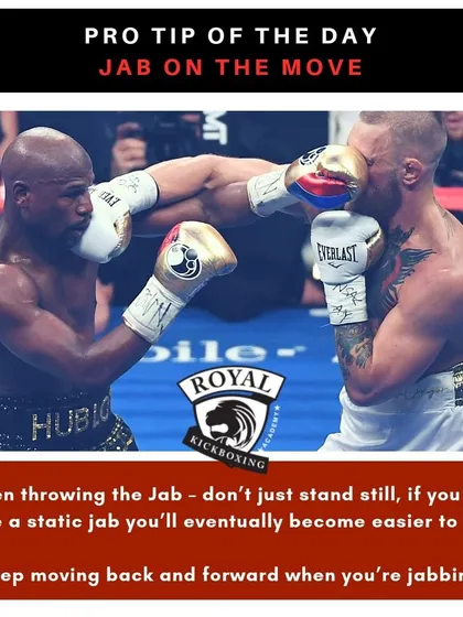 A static fighter is an easy target. We emphasize jabbing on the move, teaching you to maintain pressure and control distance by coordinating your footwork with your lead hand.