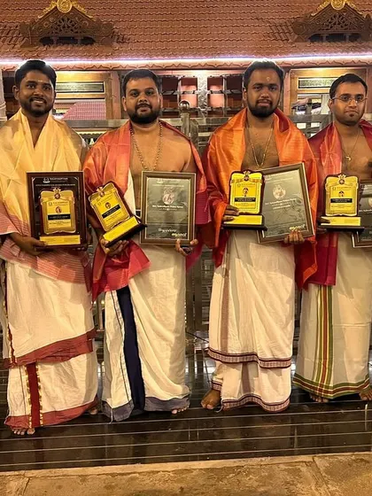 Presenting the winners of the Kalavadhyam Artists Vaadhya Puraskaaram 2024. We recognize and celebrate the dedication, hard work, and extraordinary performances of our artists.