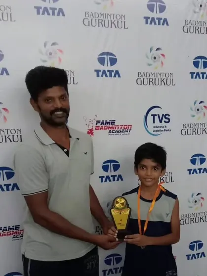 Winners from our Intra-Academy tournament at Fame Badminton Academy, Chennai, fostering growth and sportsmanship.