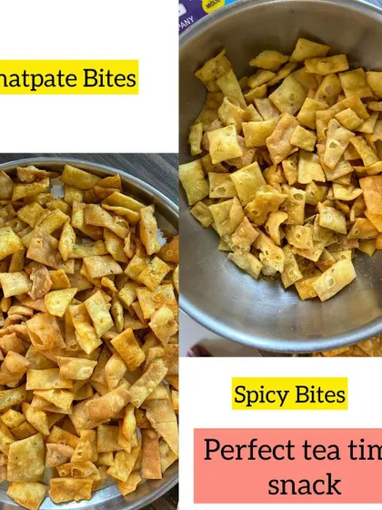 My Chatpate and Spicy Bites are the perfect tea time snack. These crispy, savory bites are full of flavor and impossible to resist.