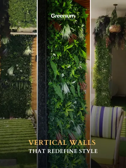 A collage of vertical walls that redefine style. These examples show how vertical gardens can be used to create stunning backdrops and add a touch of nature to any indoor or outdoor space.