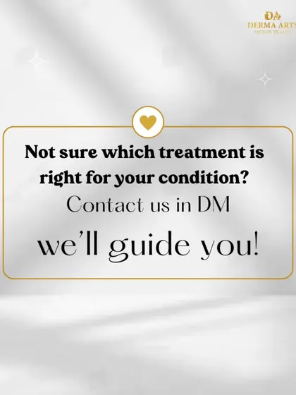 Not sure which pigmentation treatment is right for you? This graphic invites you to contact us for expert guidance on your skincare journey.