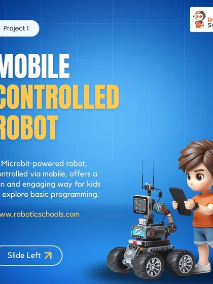 A duplicate of the mobile-controlled robot slide.