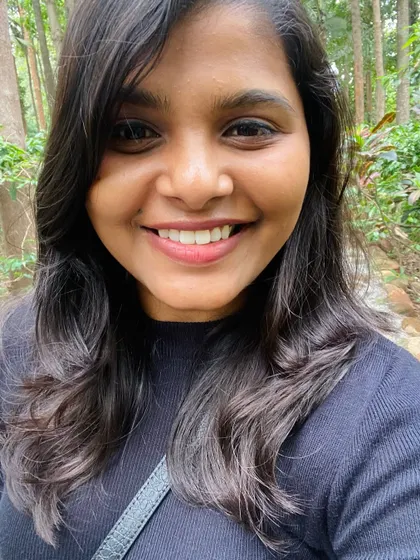 A close-up selfie from a refreshing day out.