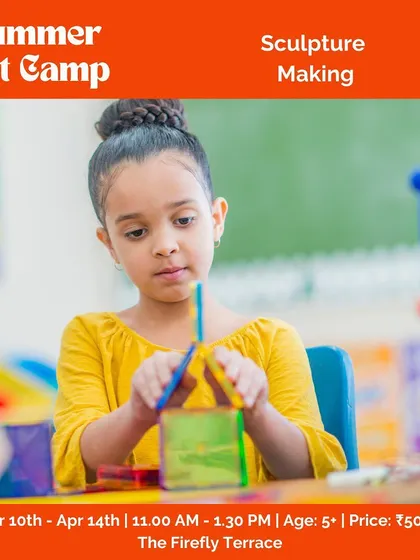 Sculpture is all about thinking in three dimensions. In our camps, kids get to build and create with various materials, learning about balance, form, and structure in a playful way.