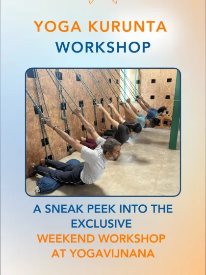 A sneak peek into our exclusive weekend workshop on Yoga Kurunta. These immersive sessions allow for a focused exploration of rope yoga techniques.