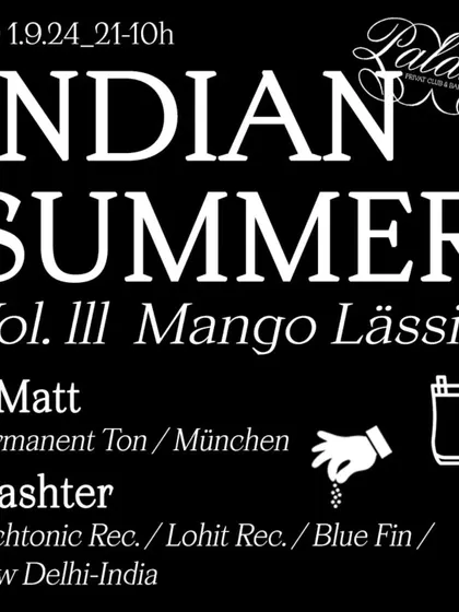 Taking the Indian sound to Germany. Here's the flyer for my 6-hour morning set at the iconic Palais Club in Munich.