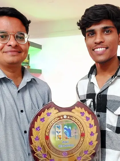 Another proud moment, receiving an award for my painting. It's a great feeling to be appreciated for your hard work.
