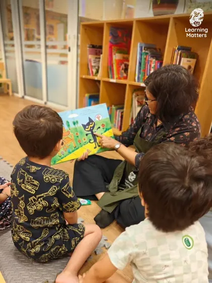 Storytime is a sacred space in our day. With eyes full of wonder, children gather to listen, imagine, and travel to new worlds. This shared experience builds vocabulary, listening skills, and a lifelong love of stories.