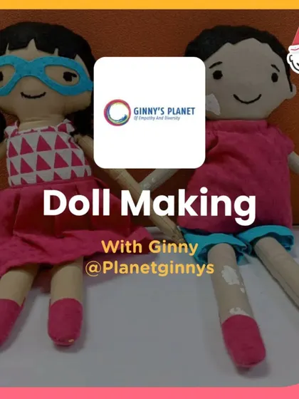 A Doll Making workshop with Ginny's Planet, an organization that promotes empathy and diversity. Kids get to create their own dolls and learn that being different is okay.