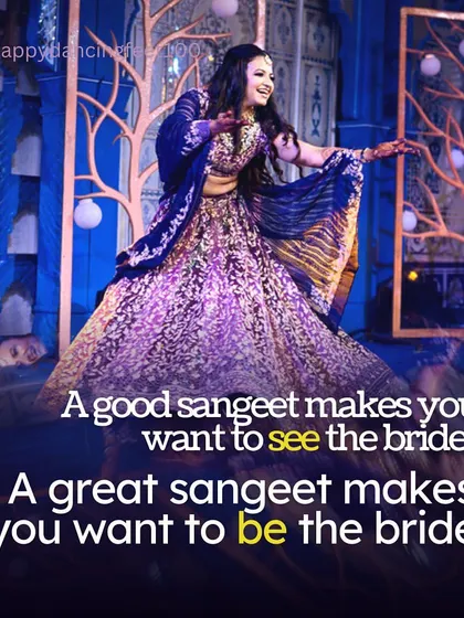 A good sangeet makes you want to see the bride. A great sangeet makes you want to be the bride. Our goal is to create that aspirational, magical feeling.