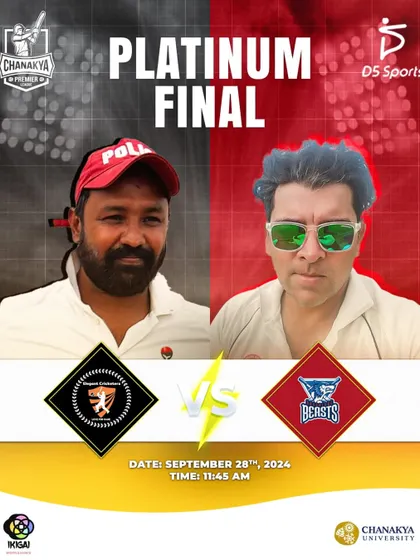 The Platinum Final showdown is announced with this promotional graphic.