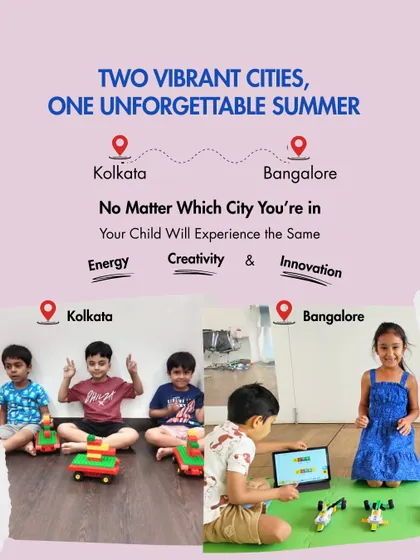 Two vibrant cities, one unforgettable summer. We offer the same high-energy, innovative camp experience in both Kolkata and Bangalore.