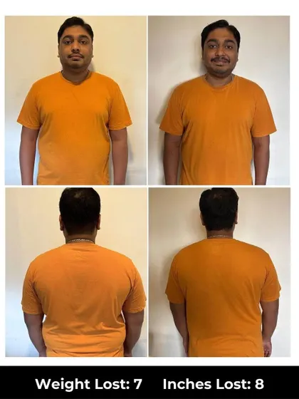 After struggling for years, our client lost 7 kgs and 8 inches in just 6 weeks. Our coaches guided him to feel better about himself and believe that transformation is possible.