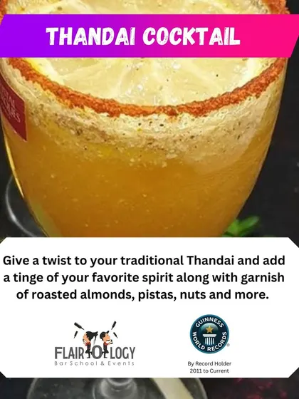 Give a twist to your traditional Thandai with this cocktail recipe. Just add your favorite spirit to the classic mix for an elevated festive drink.