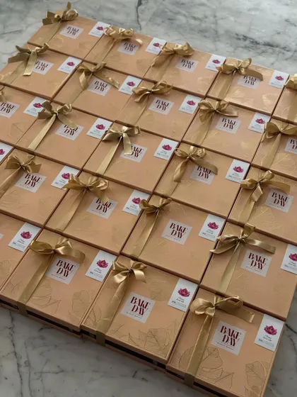 A huge batch of our Diwali hampers, all packed and ready to go. I'm so grateful for the overwhelming love during the festive season.
