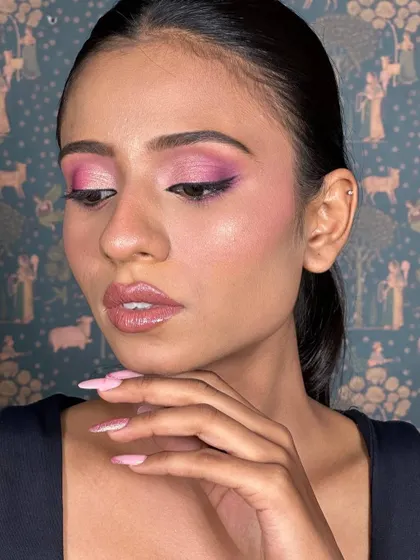 The final look is fresh, modern, and glamorous. Perfect for a pageant, wedding event, or a night out.