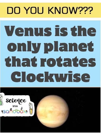 Did you know that Venus is the only planet in our solar system that rotates clockwise? We share fascinating facts about space to inspire future astronomers.