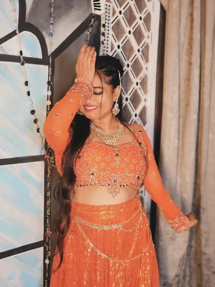 A laughing, candid moment. Photoshoots are hard work but also so much fun.