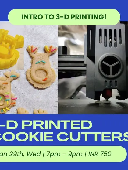 Our 3D printed cookie cutter workshop is always a hit. You can design any shape you can imagine, print it, and then go home and bake some truly unique cookies.